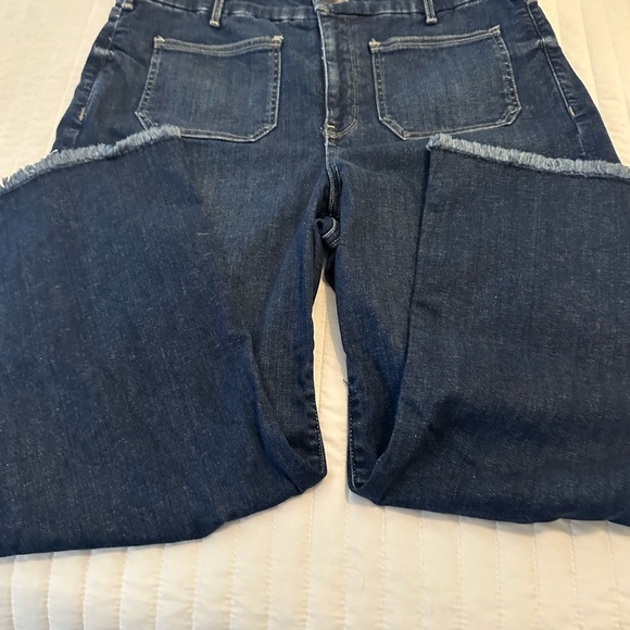 NYJD Patchie Wide Leg Cropped Jeans - Picture 2 of 5